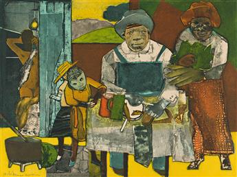 ROMARE BEARDEN (1911 - 1988) The Family.                                                                                                         